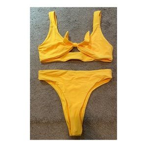 Yellow bikini